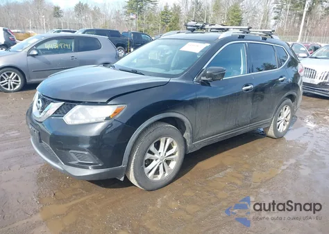 2016 Nissan Rogue Sv from USA, damaged, VIN KNMAT2MV9GP600160